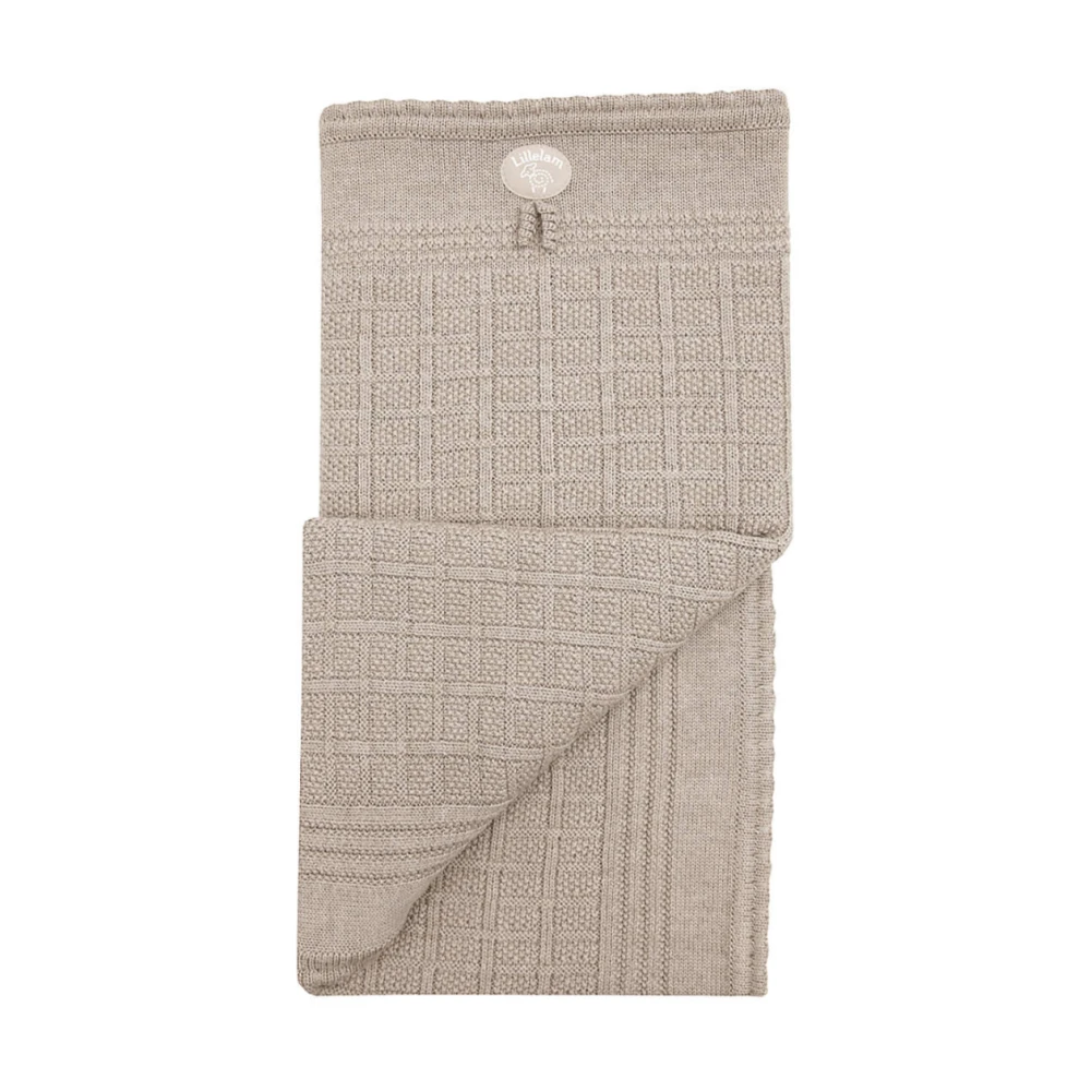 Beige Merino Wool Blanket Basic