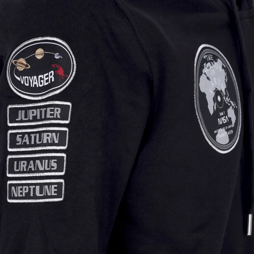 alpha industries Nasa Voyager Hoodie Zwart Black Heren