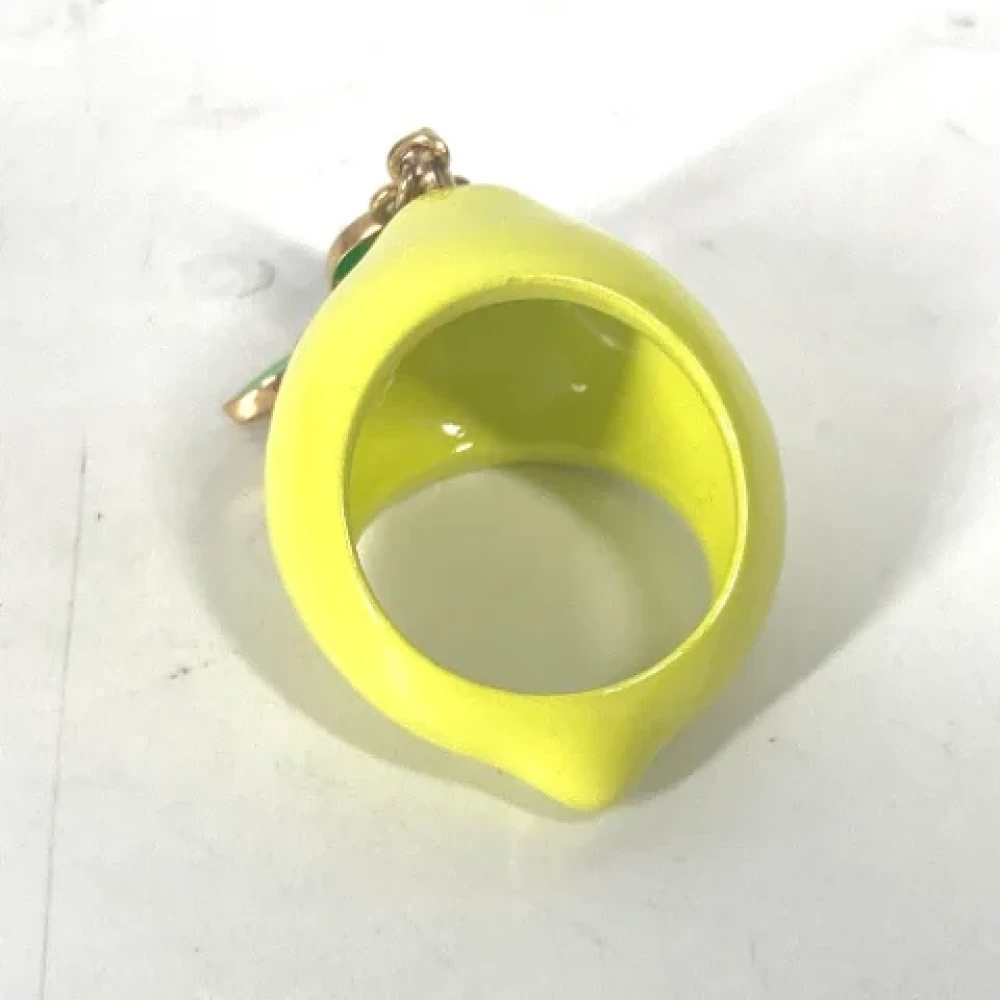 Louis Vuitton Vintage Pre-owned Fabric key-holders Yellow Dames