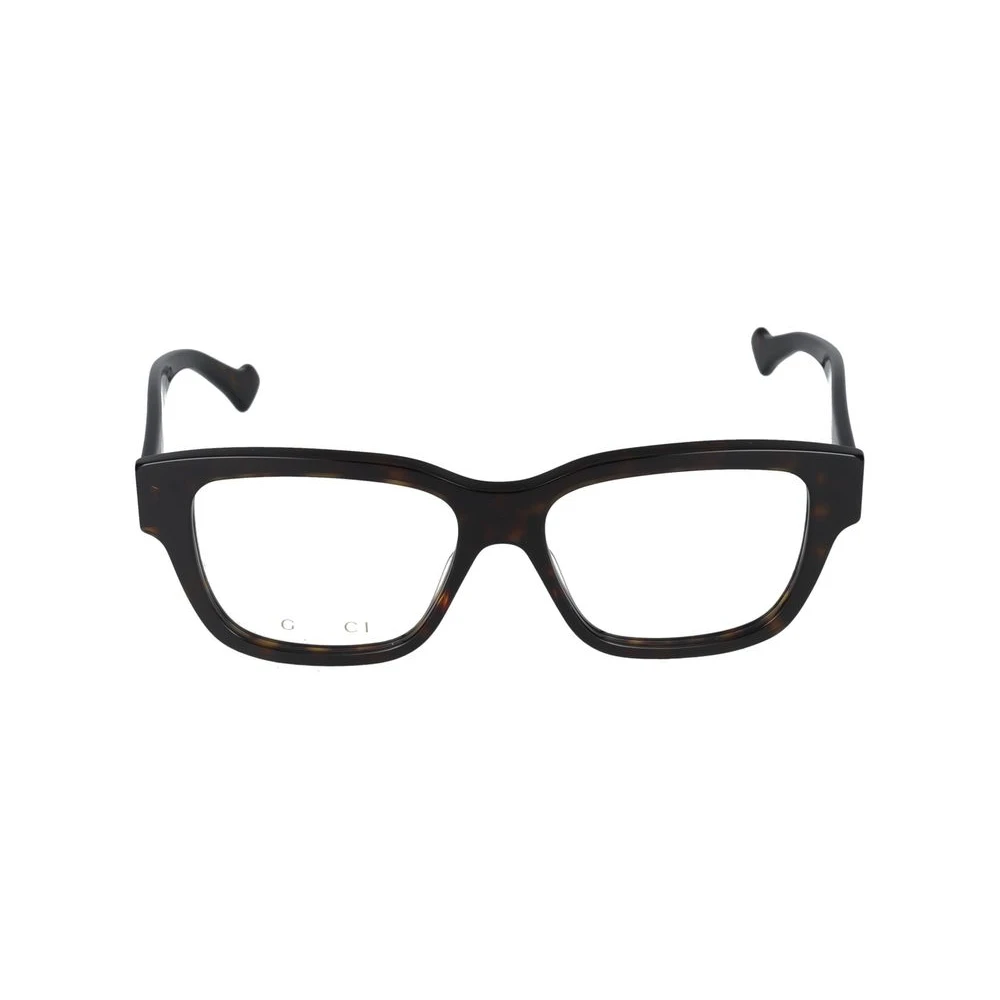 Gucci Men's Brown Glasses, 55 Mm, Havana Transparent Eyeglasses Gg1428o Style