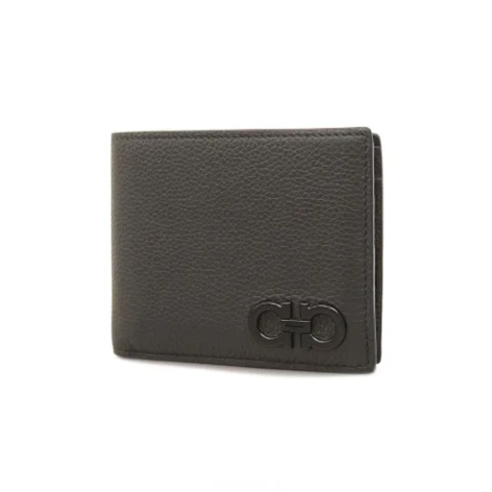 Salvatore Ferragamo Pre-owned Leather wallets Black Heren