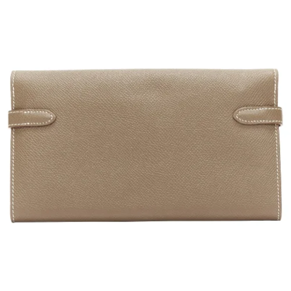 Hermès Vintage Pre-owned Leather wallets Green Dames