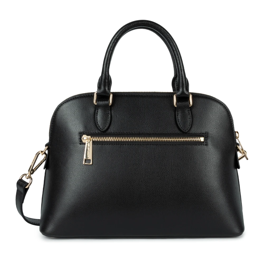 Lancaster Zwarte rits halve maan tas Sierra Jia Black Dames