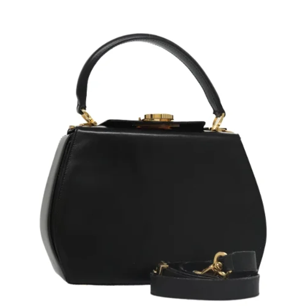 Salvatore Ferragamo Pre-owned Leather handbags Black Dames