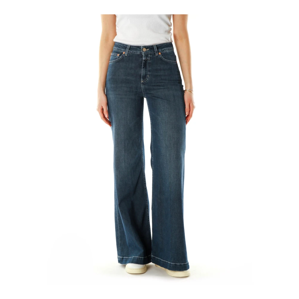 Closed Women's Blue Flared High Waist Jeans - Flare Jeans - W24 L32 - Jeans