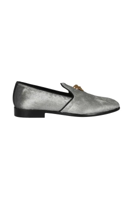 Läder Moccasins med Metall Detalj