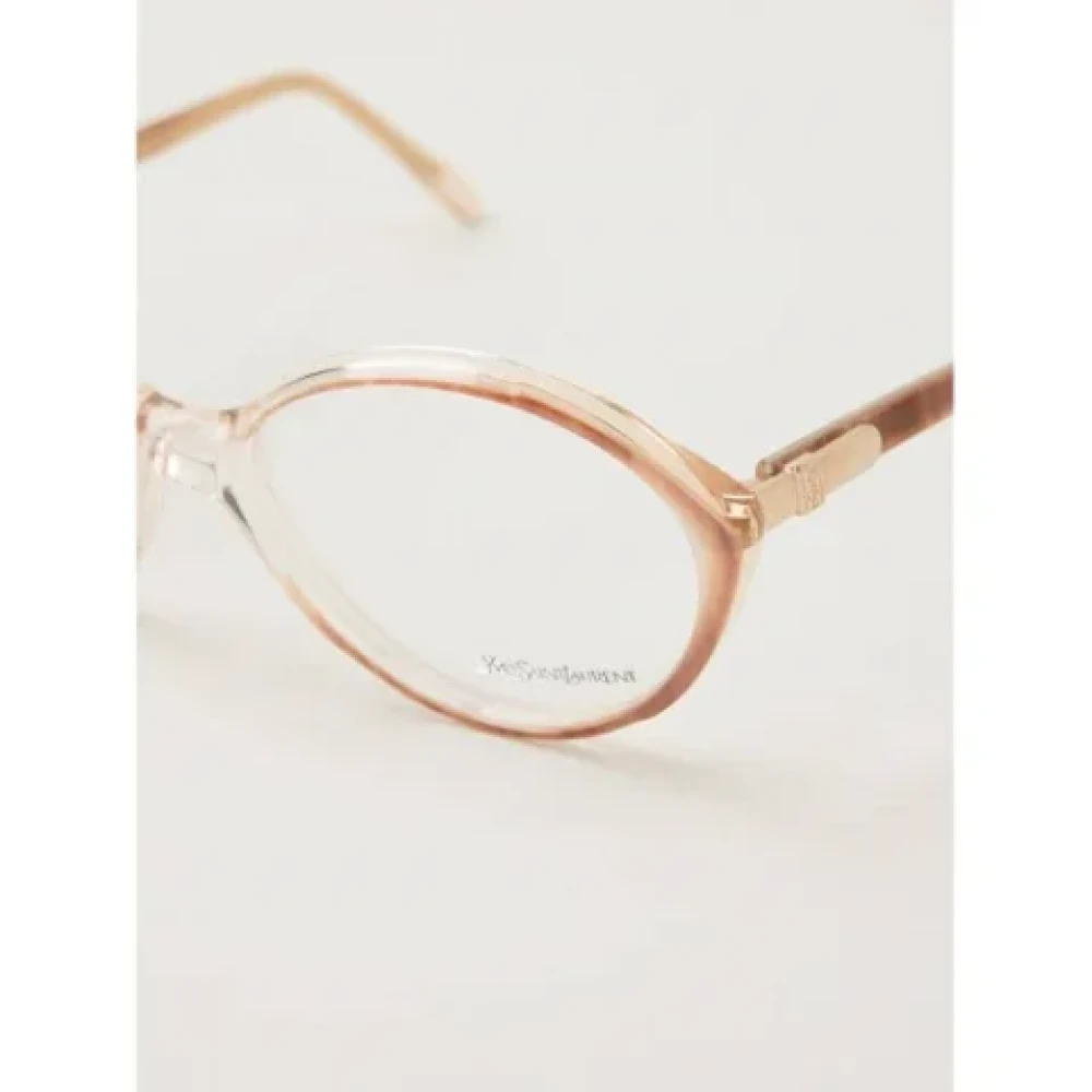 Yves Saint Laurent Vintage Pre-owned Acetate sunglasses Brown Dames