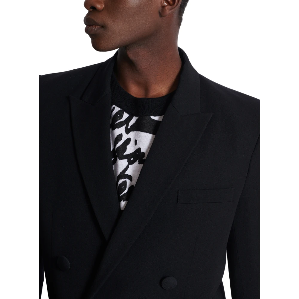 Balmain Grain de poudre blazer Black Heren