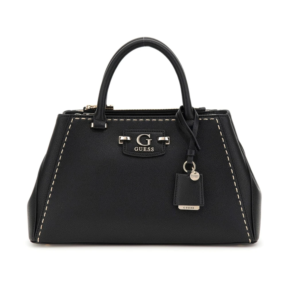 Guess Women's Black Anadela 3 Compartment Satchel Bag