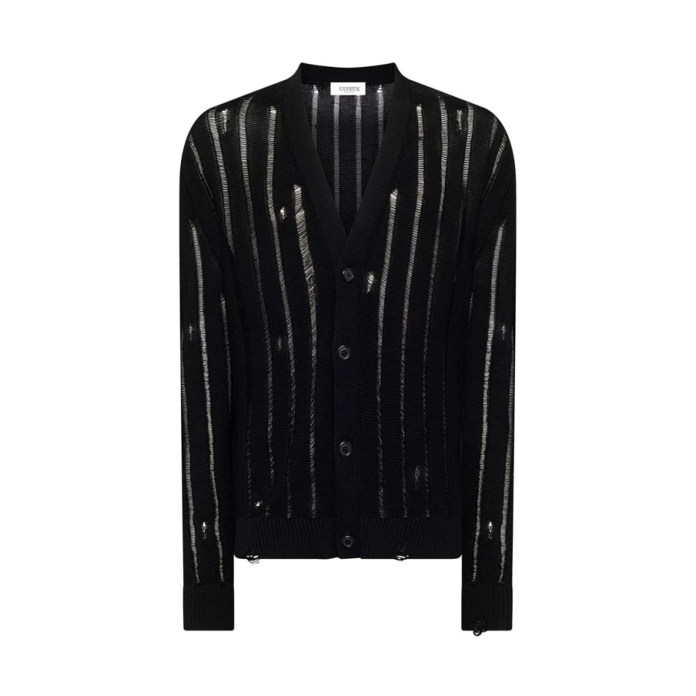 Laneus Men's Black Cardigans
