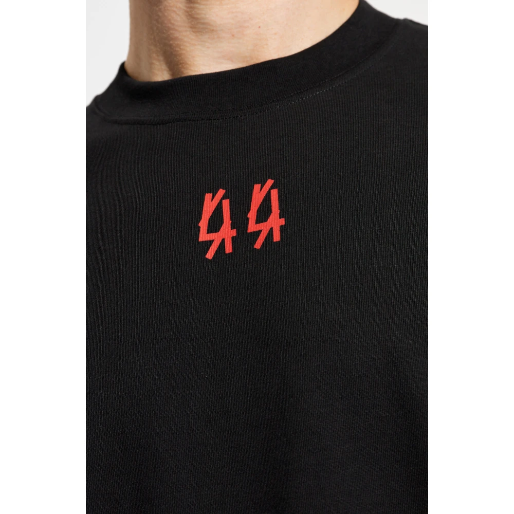 44 Label Group T-shirt met logo Black Heren