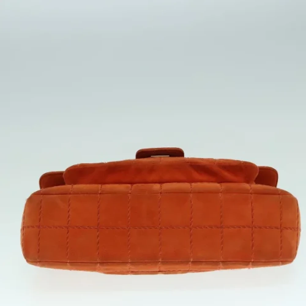 Chanel Vintage Pre-owned Suede chanel-bags Orange Dames