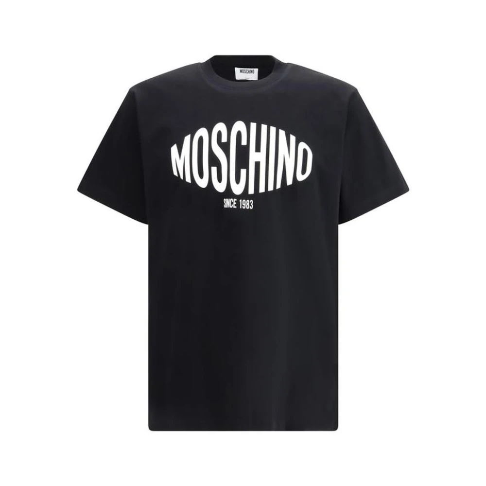 Moschino Men's Black T-Shirts, Xl, Cotton Crew Neck T-Shirt