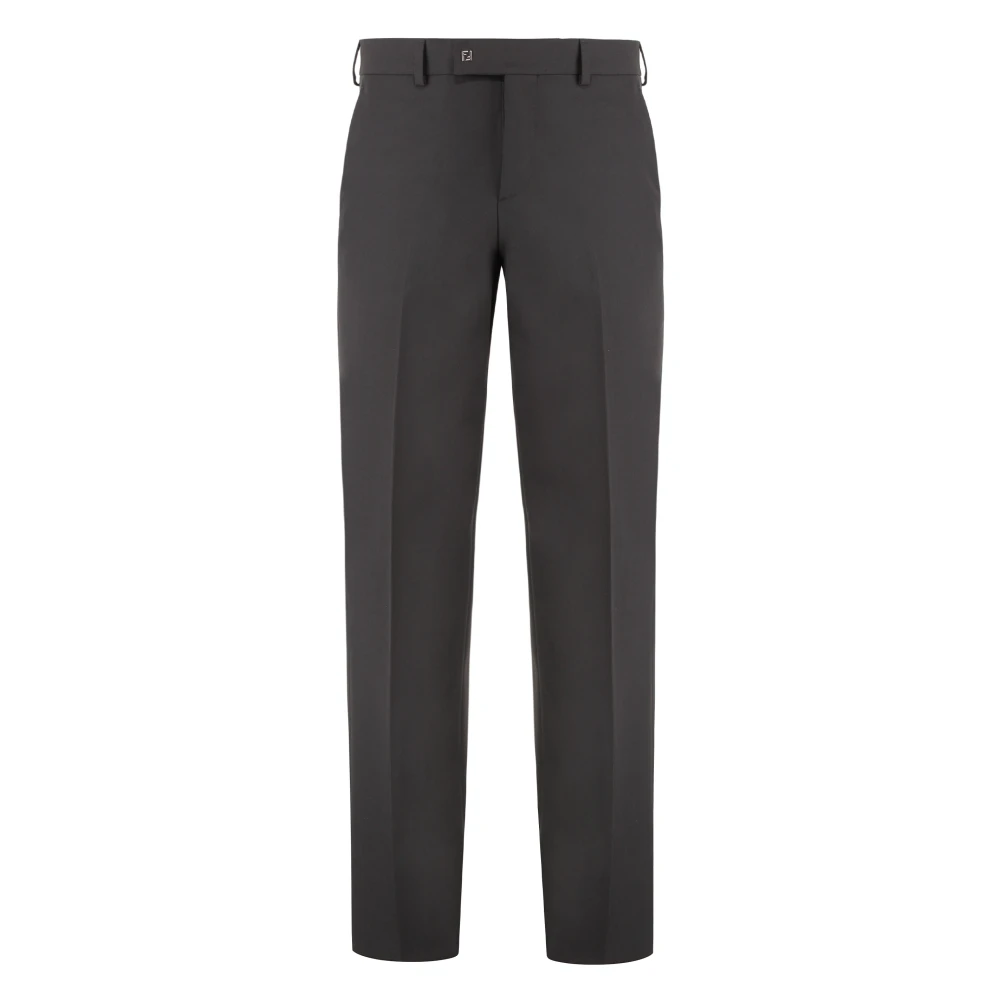 Fendi Men's Brown Cigarette Trousers