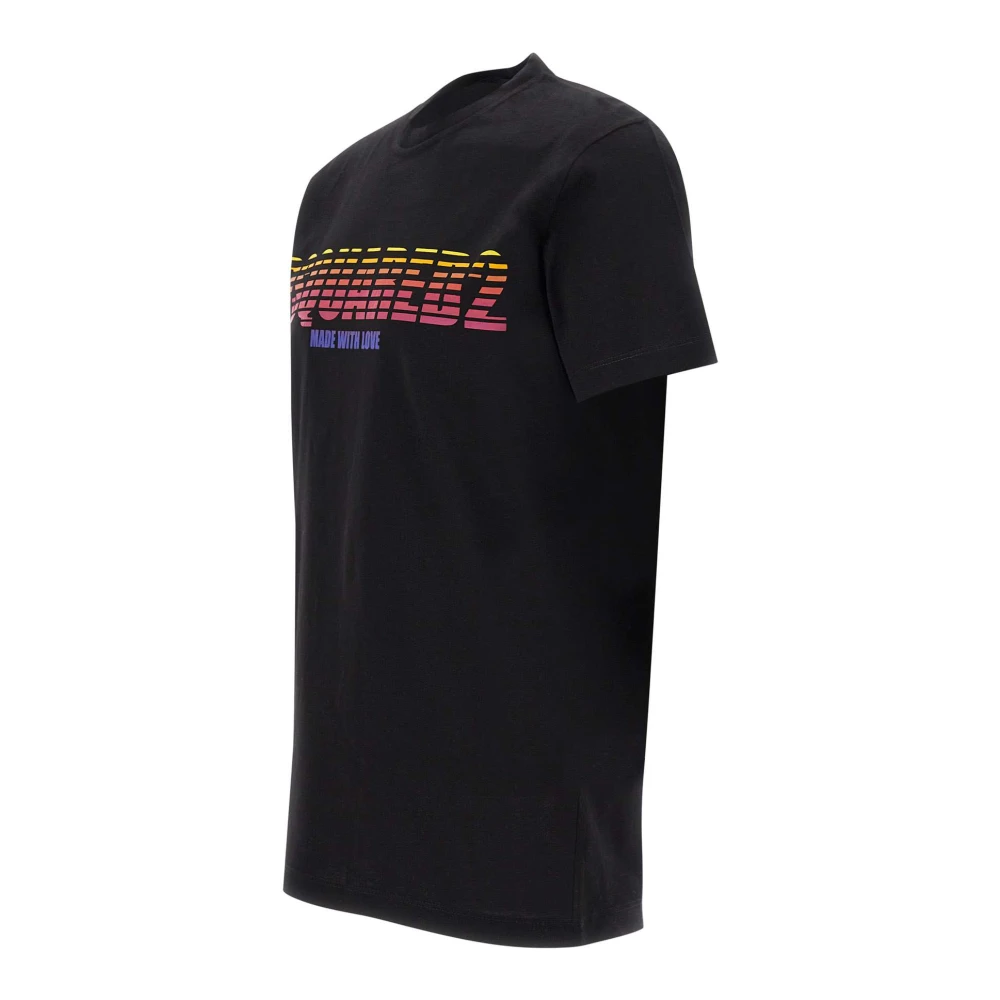 Dsquared2 Zwarte T-shirts en Polos Black Heren