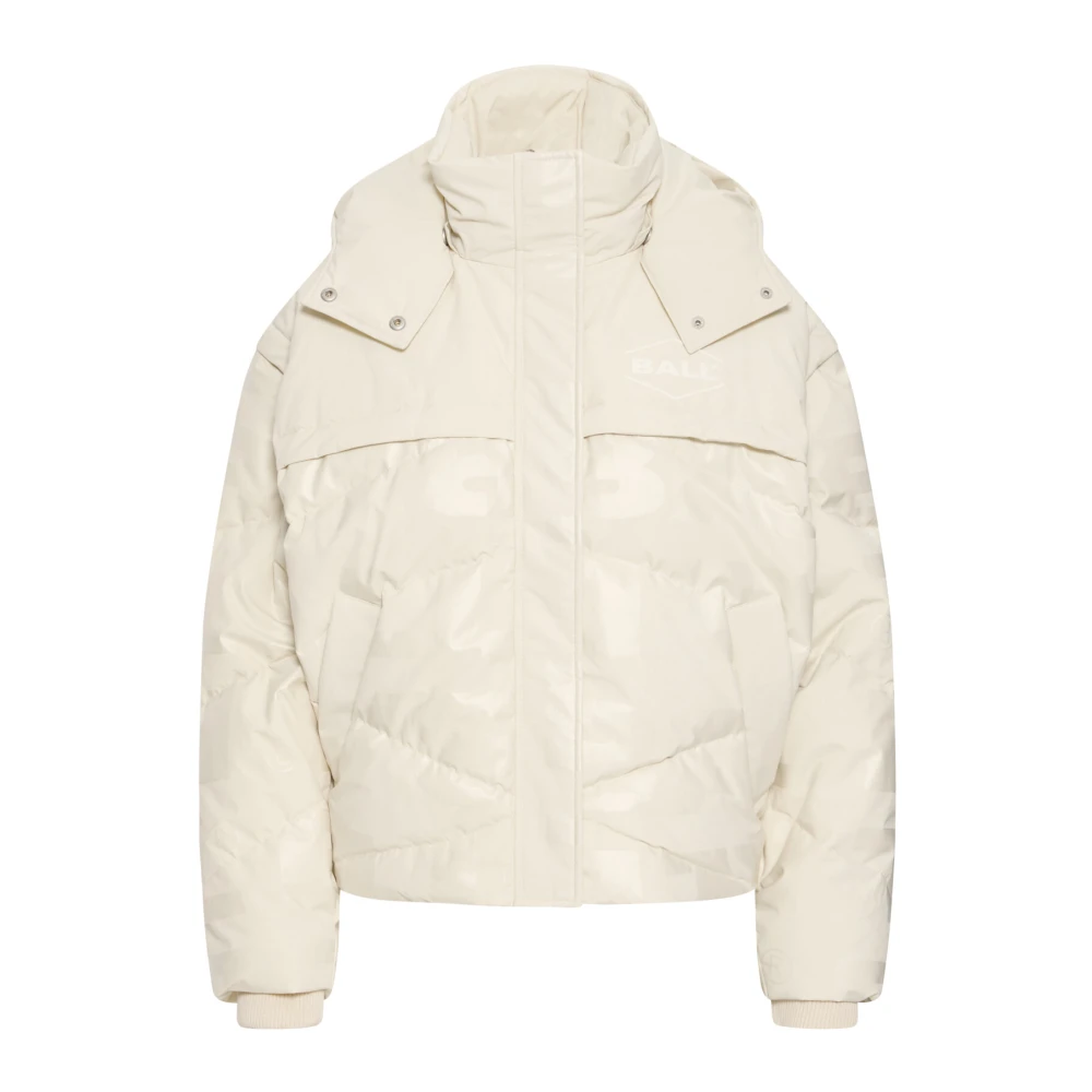 Ball Damen Beige Moonstruck Steppjacke Mit Abnehmbaren Ärmeln Und Kapuze