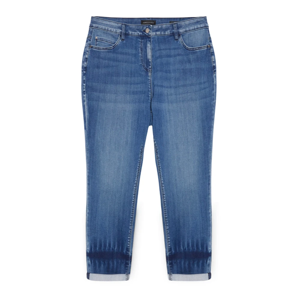 Fiorella Rubino Batik Slim Girl Fit Jeans Zaffiro Blue Dames