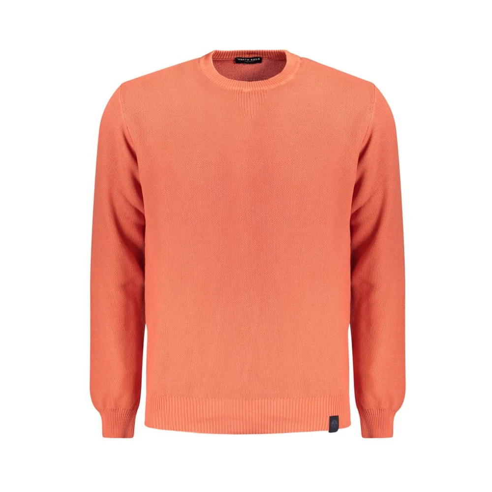North Sails Men's Pink Round-Neck Knitwear, 2XL, Cotton Jumper