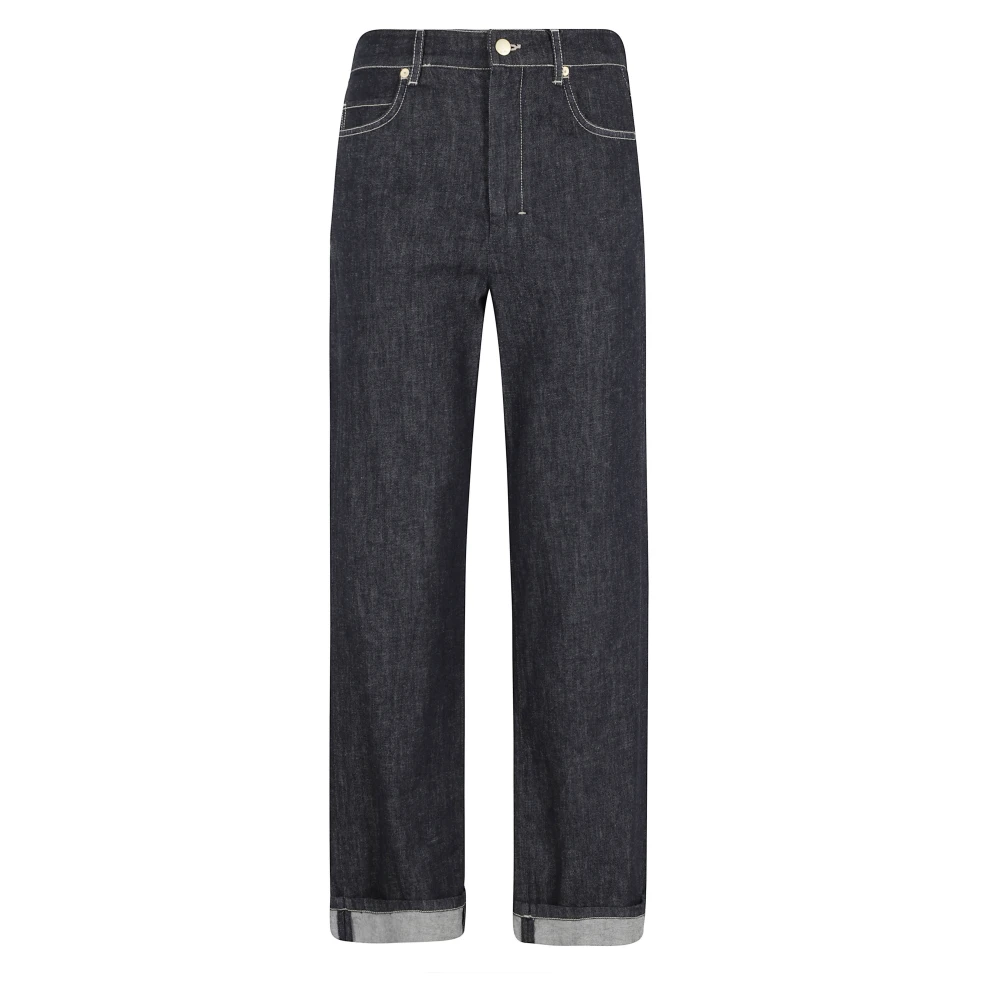 Max Mara Women's Blue Straight Fit Jeans, 2XS, Straight Jeans