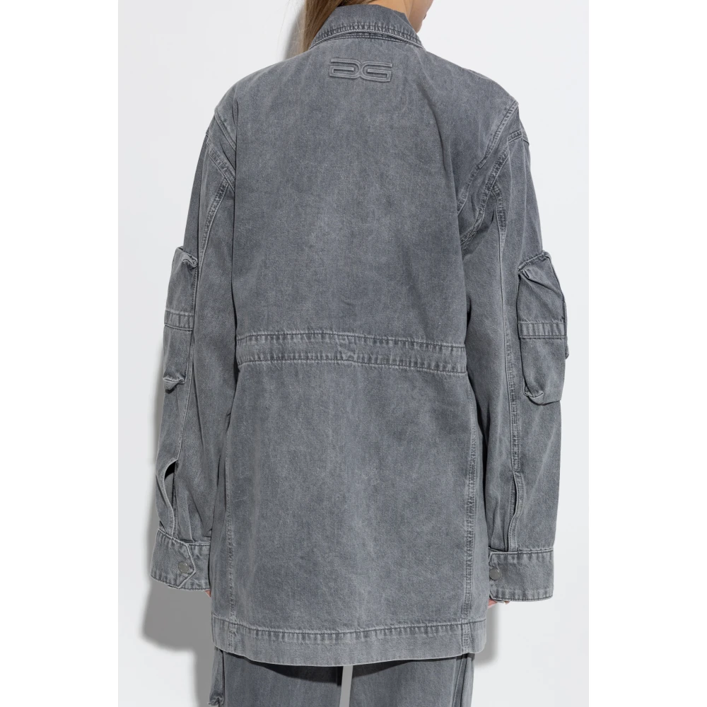 Gestuz Denim shirt Nynnie Gray Dames