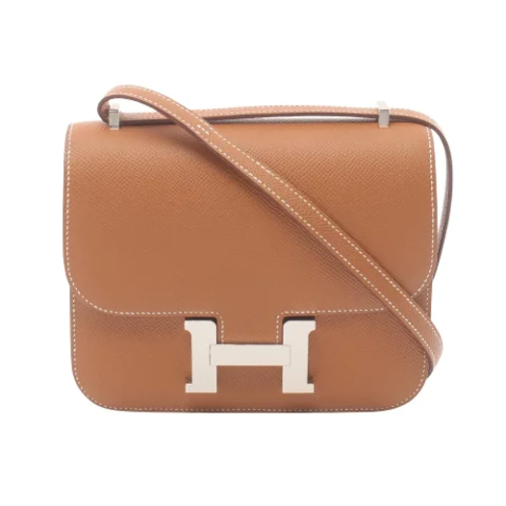 Hermès Vintage Pre-owned Leather shoulder-bags Brown Dames