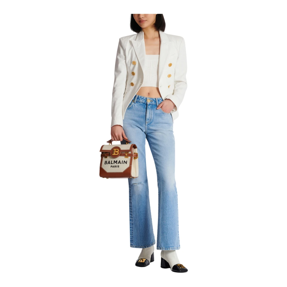 Balmain Gebreide halternek top White Dames