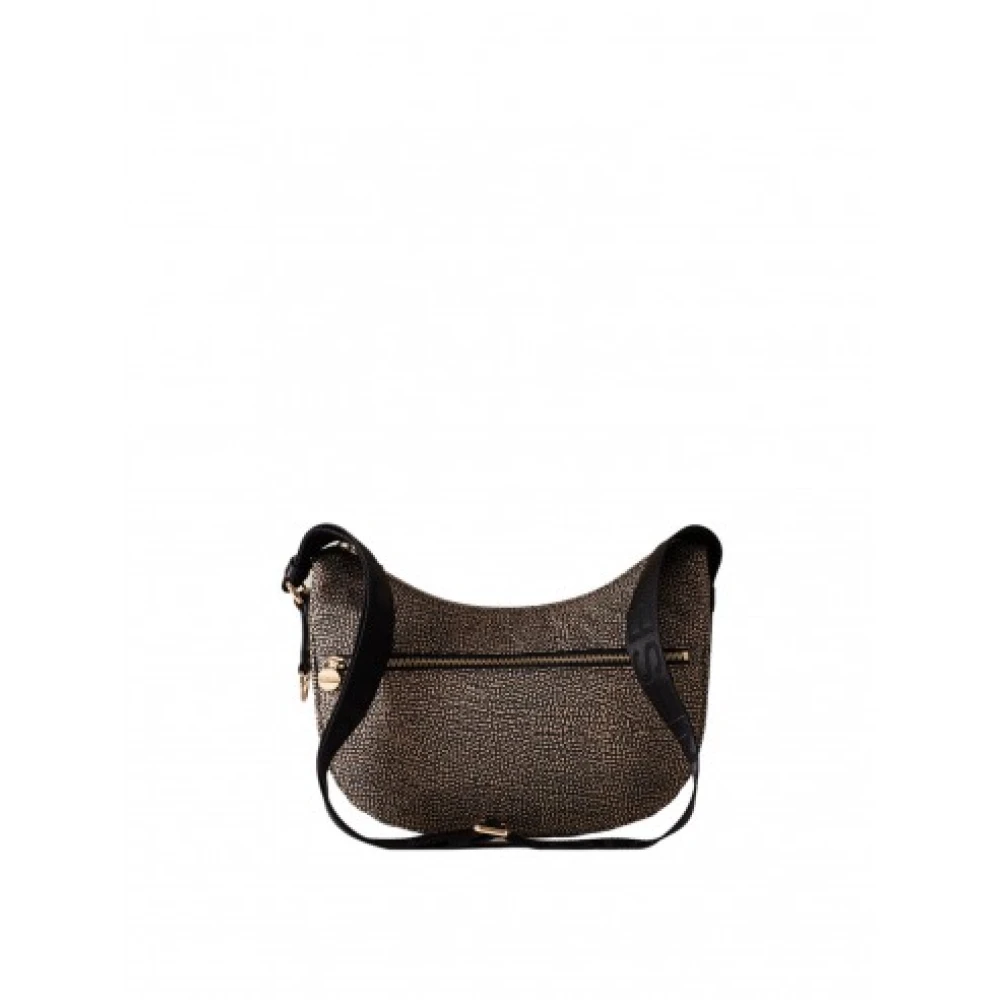 Borbonese Women's Brown Small Natural Luna Bag - Shoulder Bags - One Size - Bags