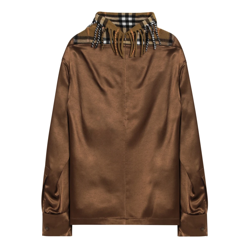 Burberry Ronde hals shirt Brown Dames
