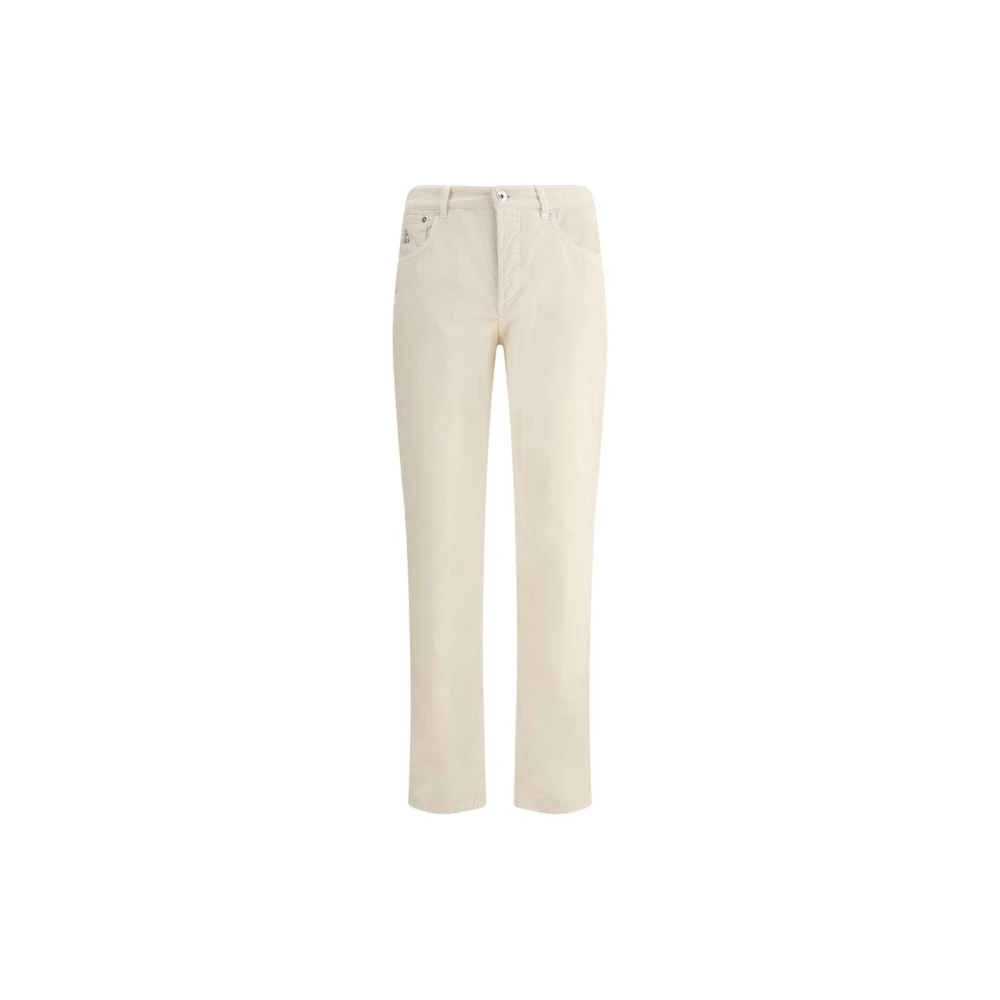 Trousers > Straight Trousers - - Brunello Cucinelli - Modalova