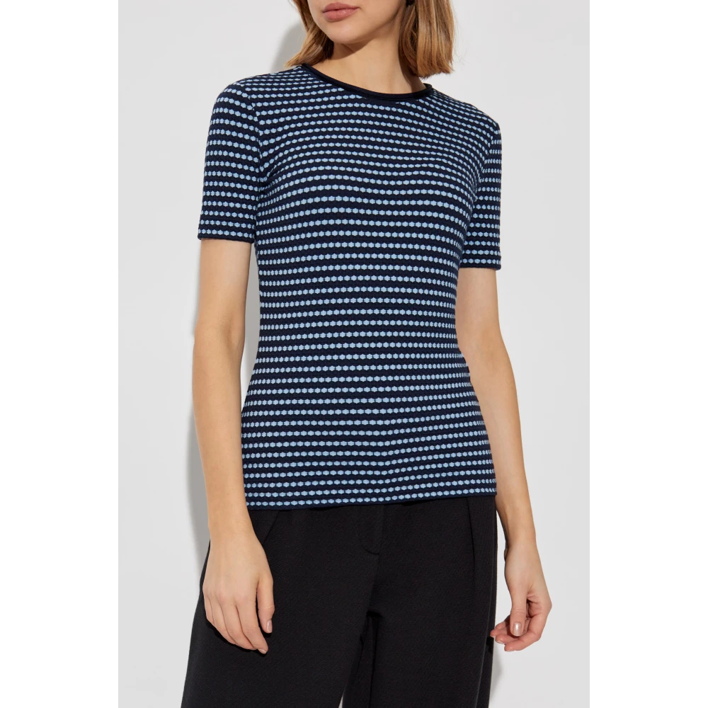 Emporio Armani T-shirt met patroon Blue Dames