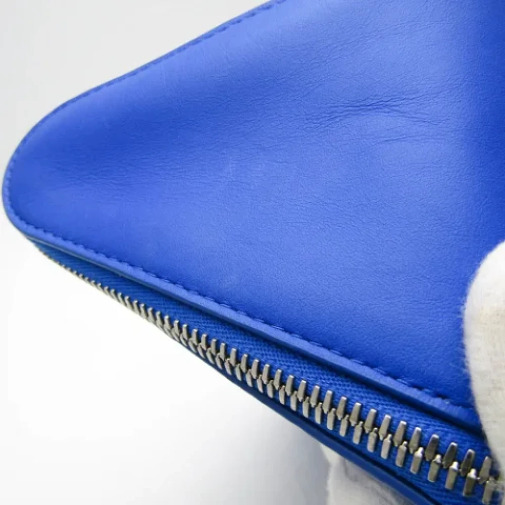 Bottega Veneta Vintage Pre-owned Leather clutches Blue Dames