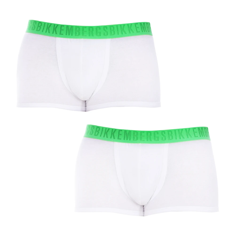 Bikkembergs Men's White 2-Pack Boxer Briefs - Underpants - Xl - Underwear