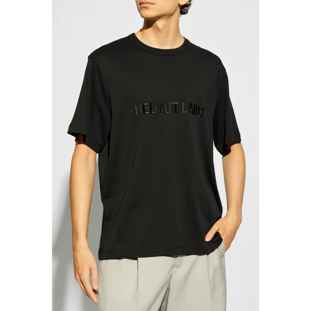 Helmut Lang T-shirt met logo Black Heren