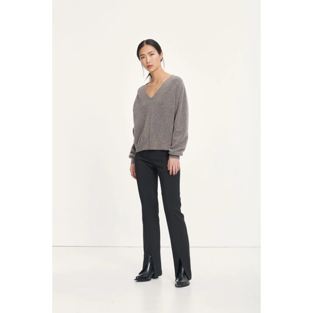 Samsøe Slim-fit Broek Black Dames
