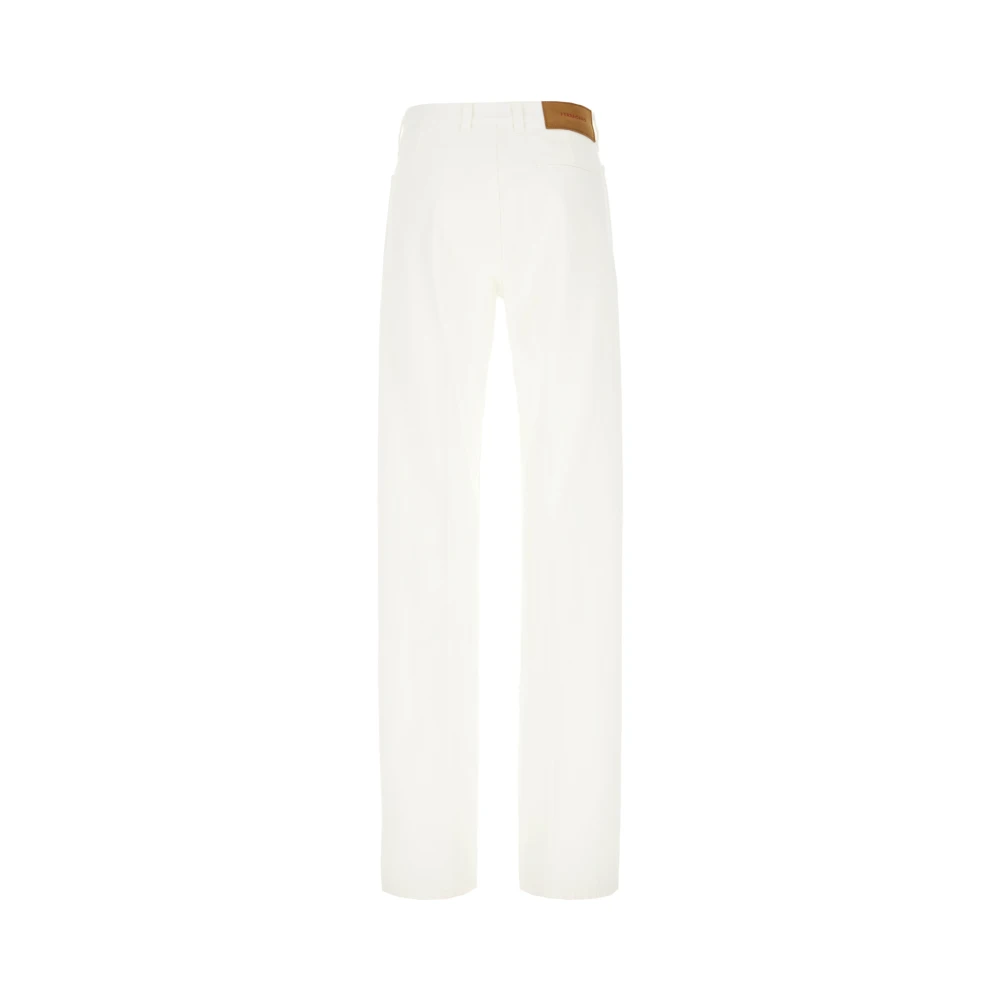 Salvatore Ferragamo Klassieke Denim Jeans voor dagelijks gebruik White Dames