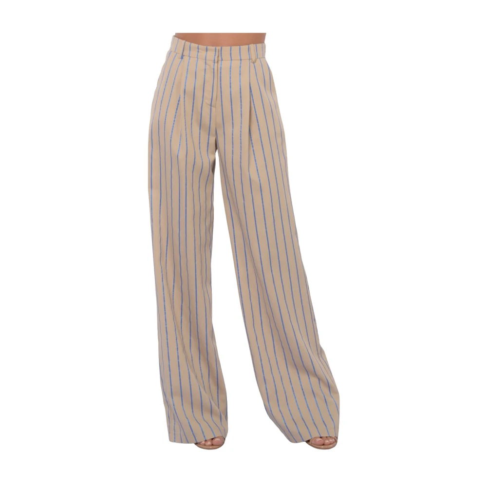 Kaos Gestreept Tailleur Pak Beige Dames
