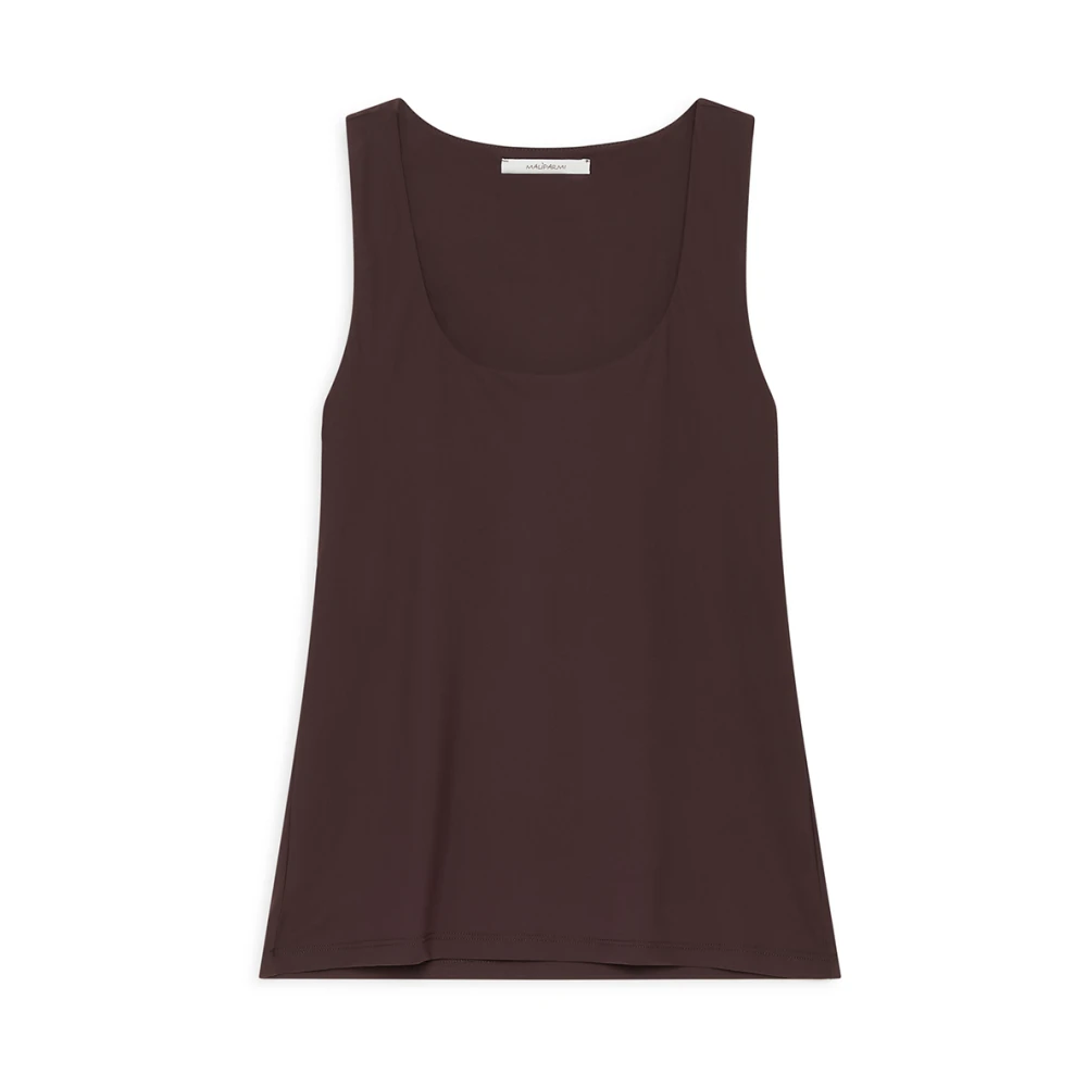 Maliparmi Zachte Jersey TOP Brown Dames