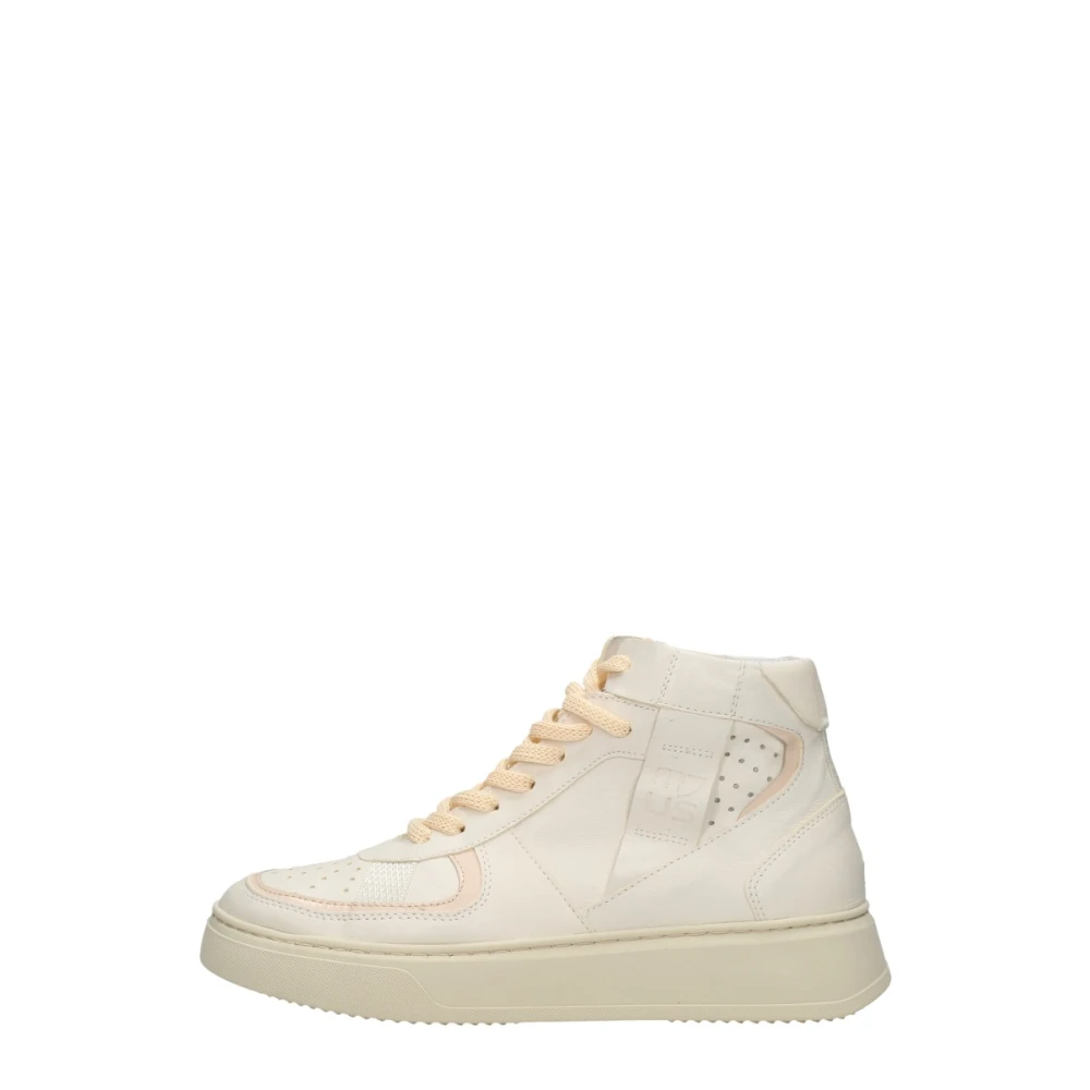 Mjus Veterschoenen Hoog Dames Schoenen Wit