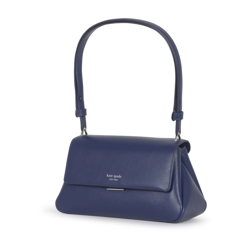 Kate Spade Fijne Leren Schoudertas Blue Dames