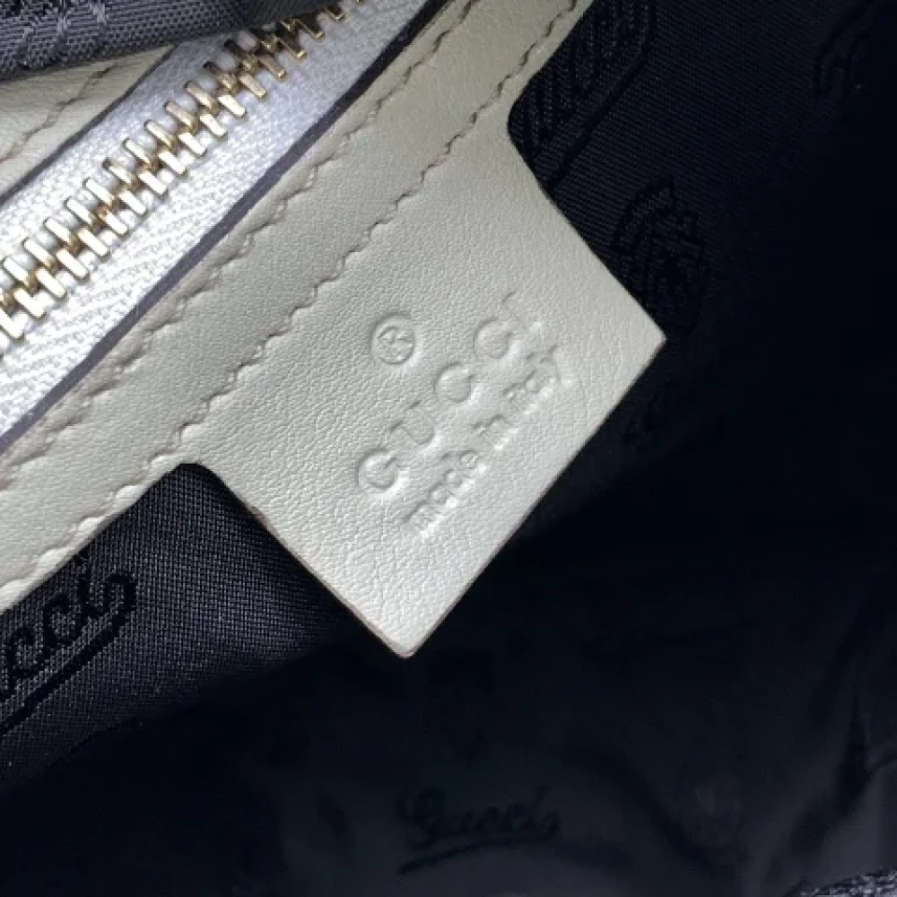 Gucci Vintage Pre-owned Leather gucci-bags White Dames