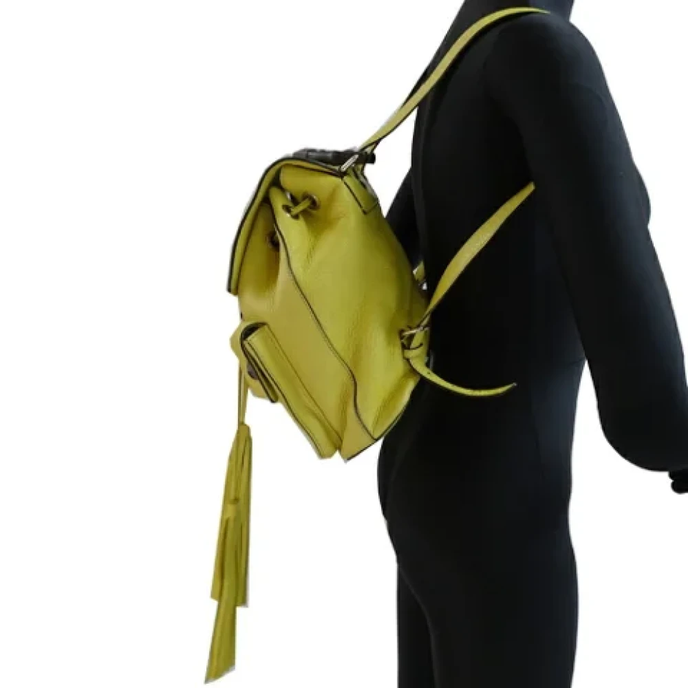 Gucci Vintage Pre-owned Canvas gucci-bags Yellow Dames