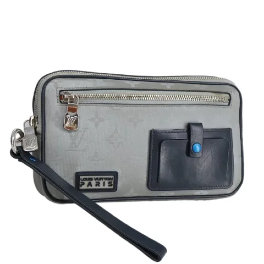 Louis Vuitton Vintage Pre-owned Canvas pouches Gray Dames