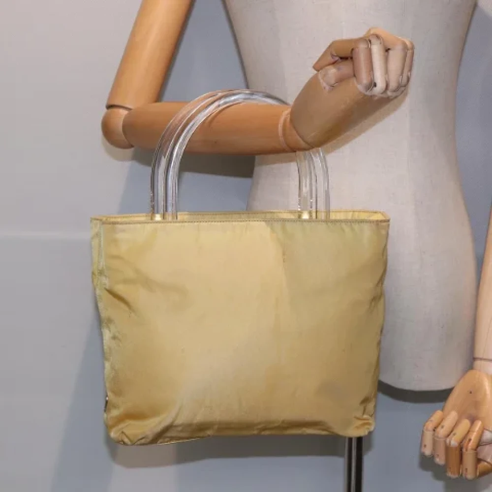 Prada Vintage Pre-owned Fabric prada-bags Yellow Dames