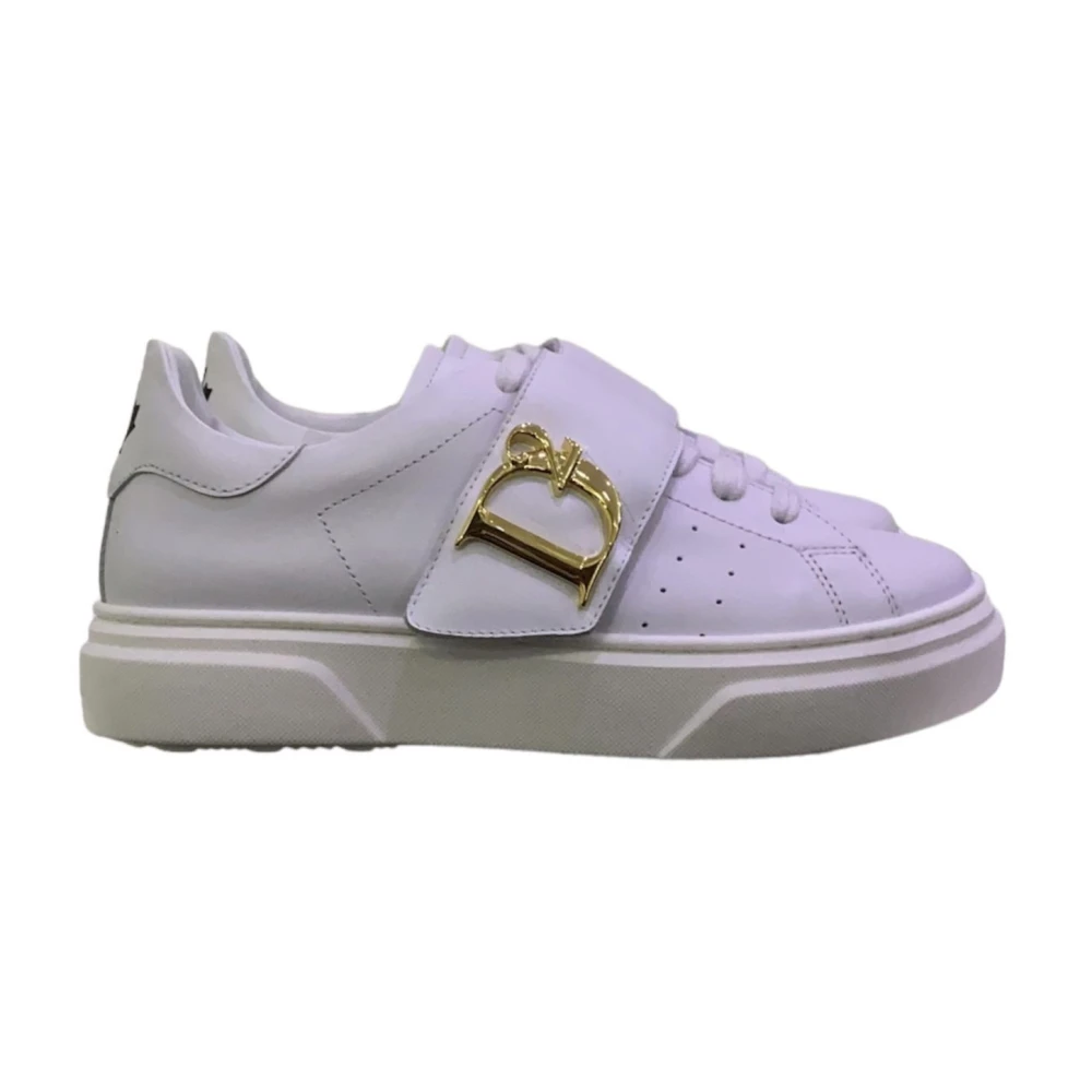 Dsquared2 White Kids Sneakers, Female, 36 Eu, Low Top Kids Trainers