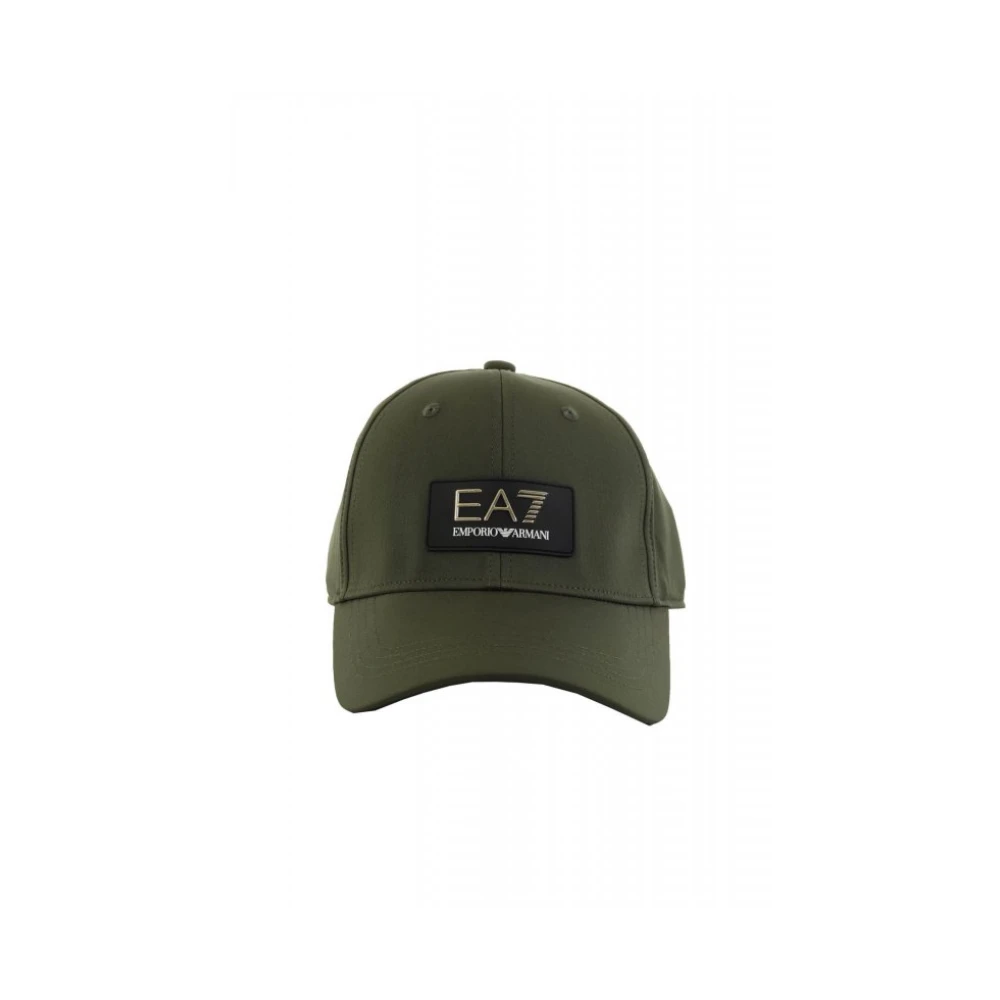 Emporio Armani Ea7 Unisex Grün Logo Cap
