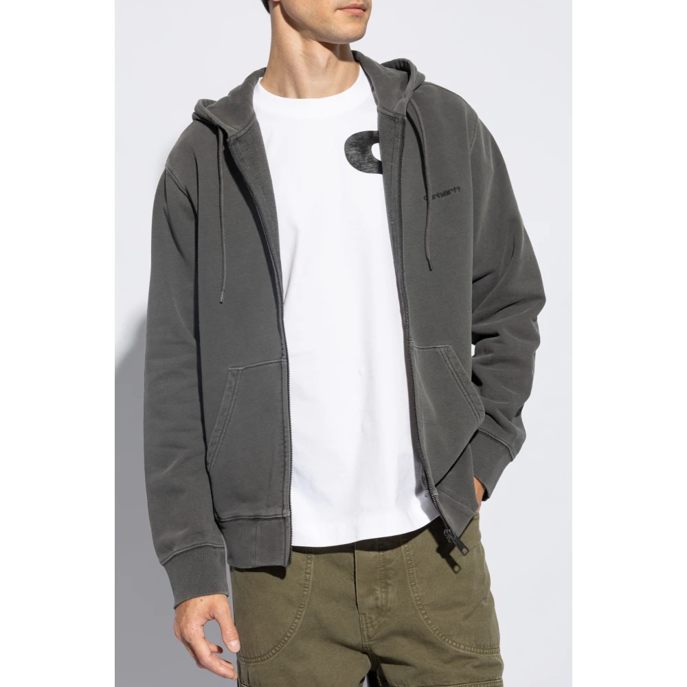 Carhartt WIP Sweatshirt met logo Gray Heren