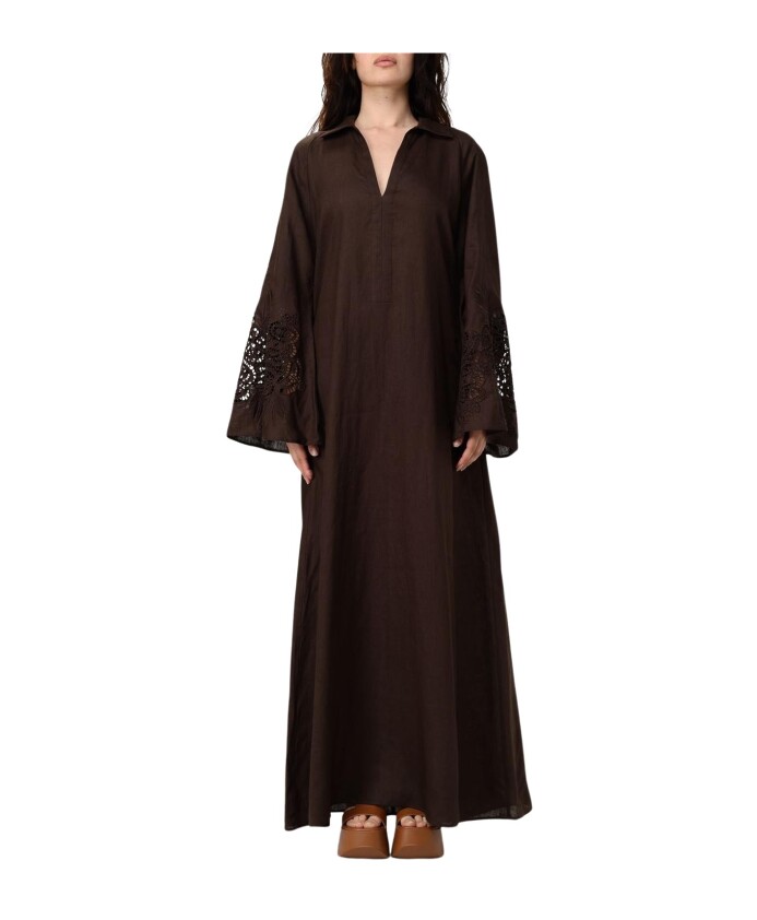 robe-longue-en-lin-elegante-en-dentelle