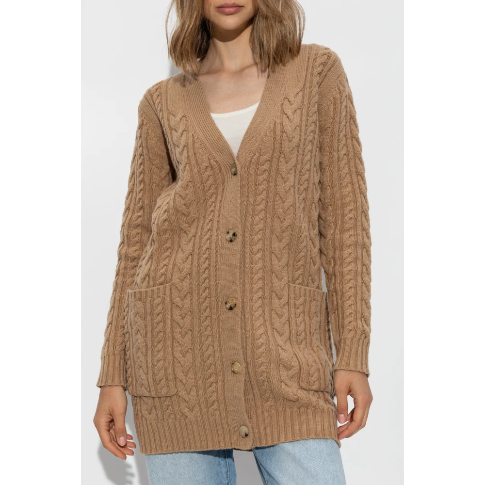 Max Mara Wollen Vest Calotta Beige Dames