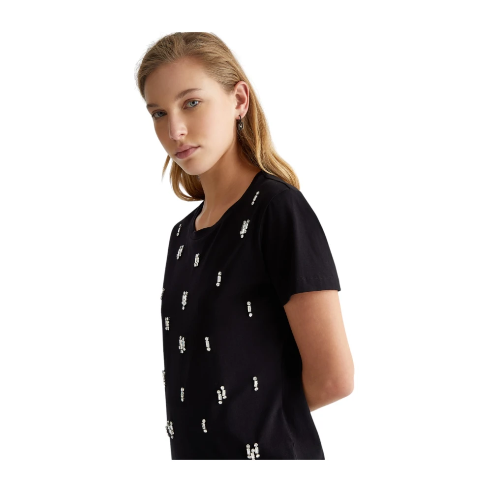 Liu Jo Casual Katoenen T-shirt Black Dames