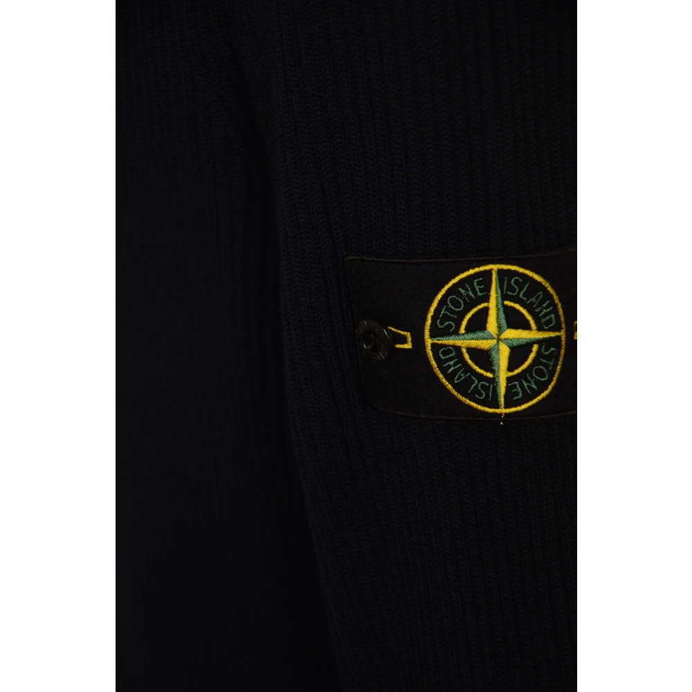 Stone Island Blauwe Sweater Maglia RWS Blue Heren